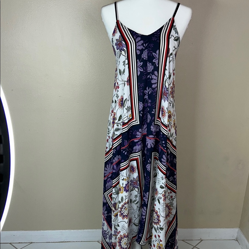 Nanette Lepore Pink and Green Maxi Sundress